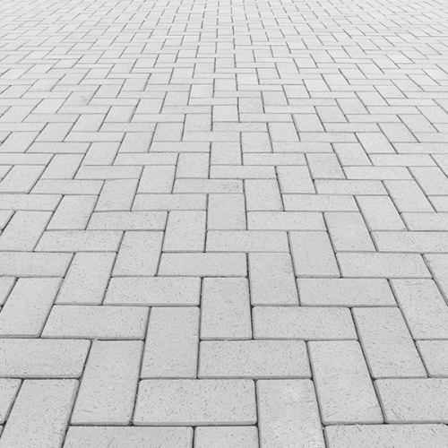 Paver Patio Image of white Brick style pavers